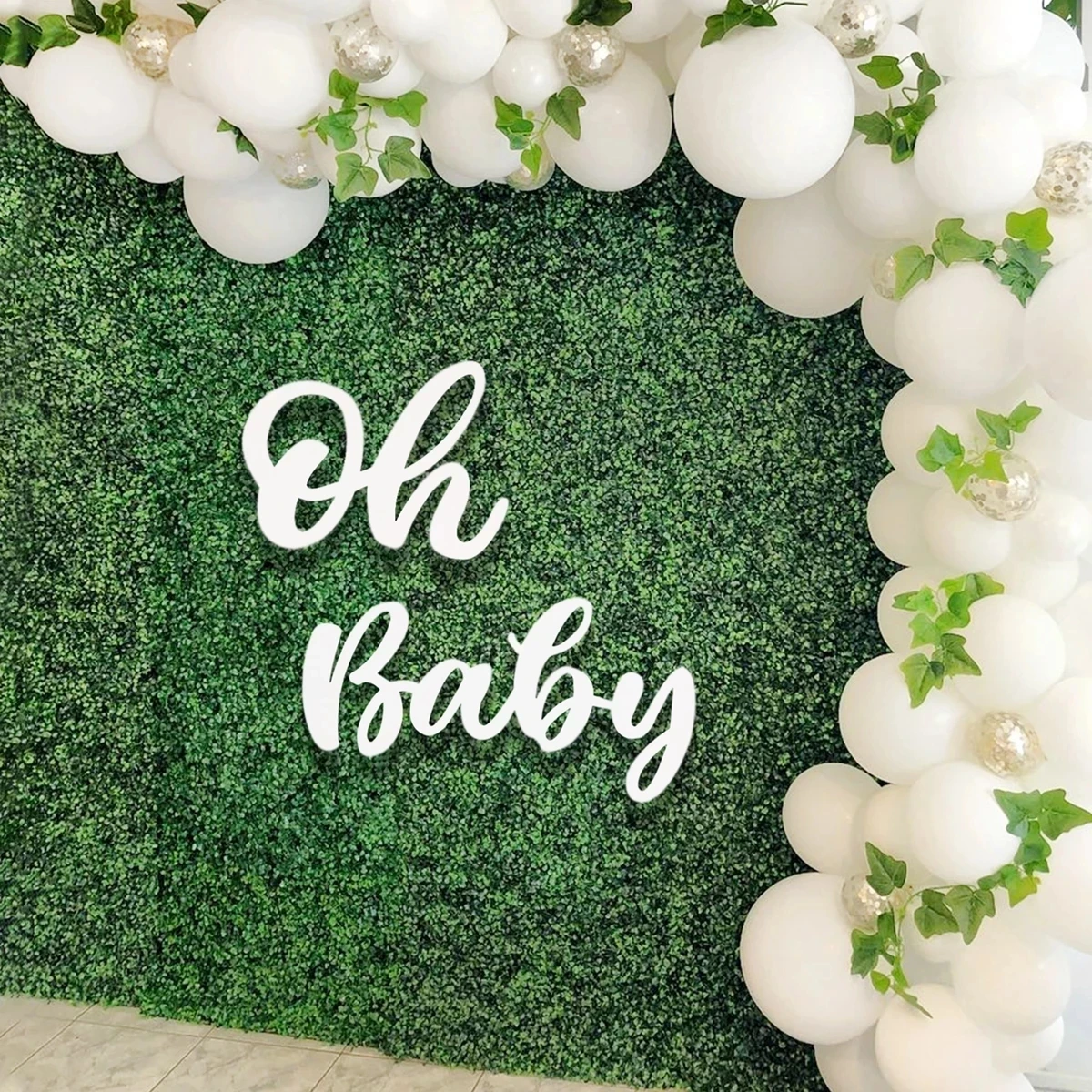 Деревянная Наклейка на стену с надписью Oh Baby | Дом и сад