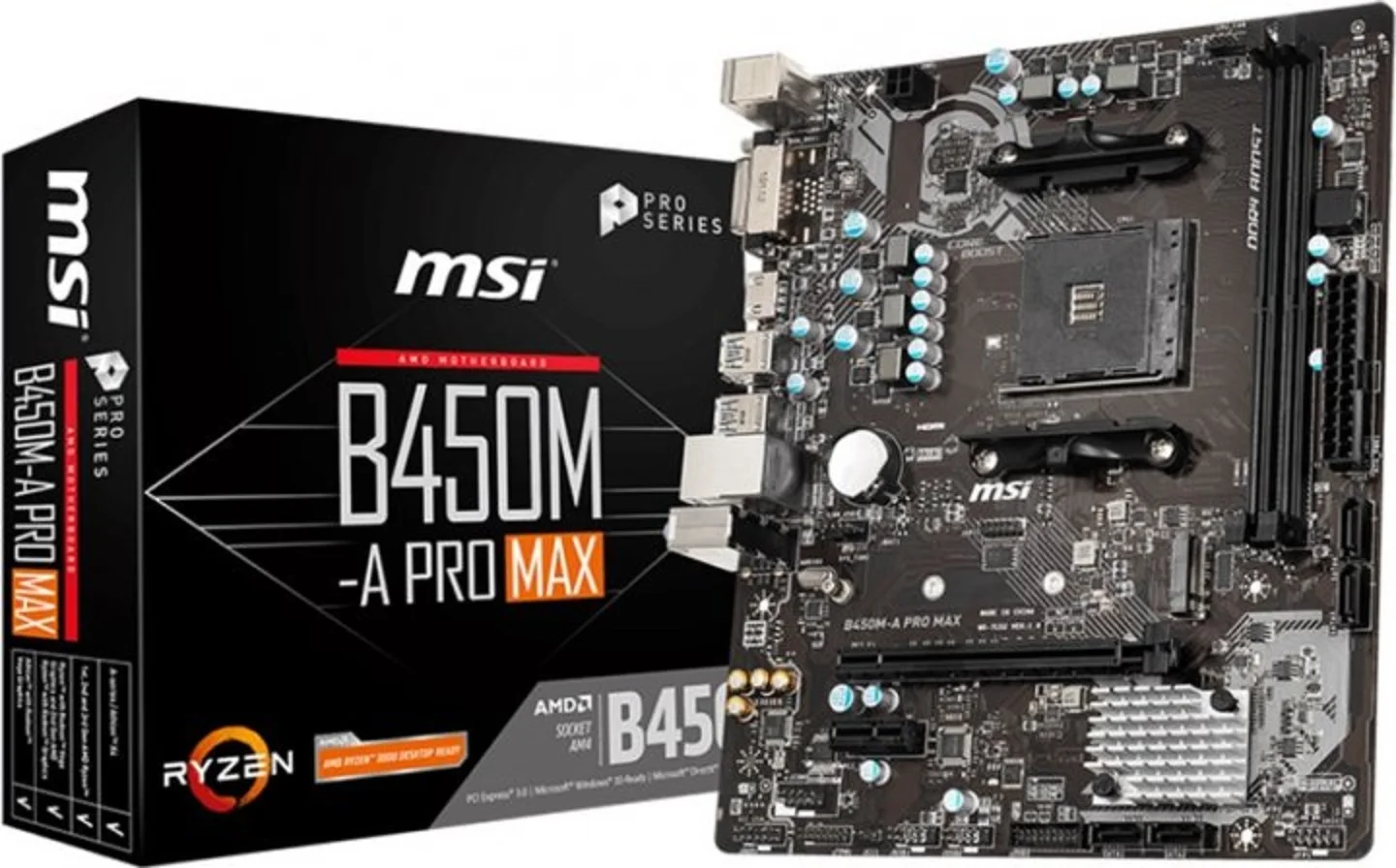 B450M-A ская PCI-Ex16 MSI Pro Max (sAM4 AMD B450 ) | Компьютеры и офис
