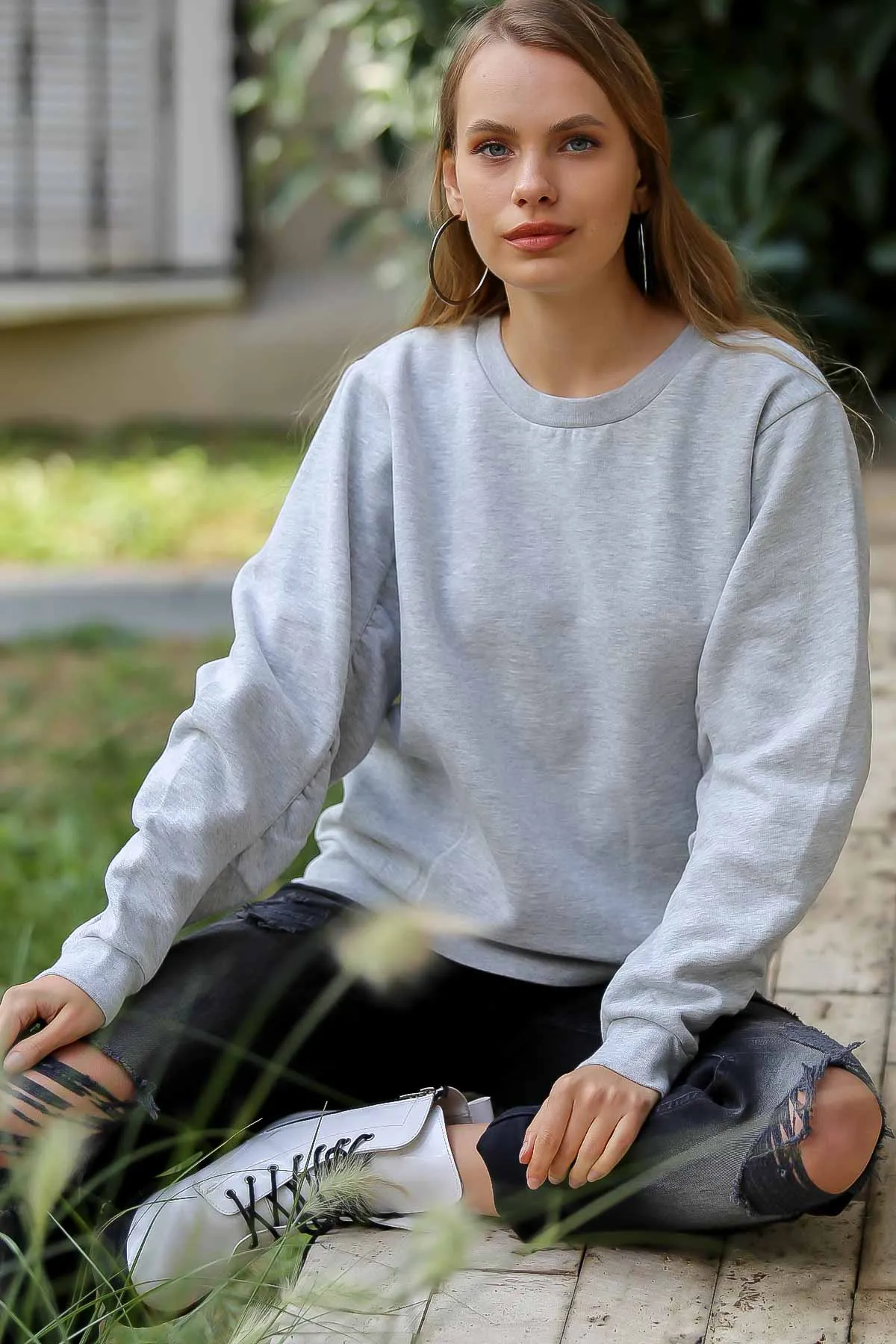 Повседневное ручки с мультяшным принтом подробный оверсайз впитывает пот |