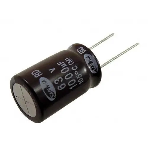 Electrolytic Capacitor 1000 UF 63в 105 ° with aluminum цилиндрическом case | Электронные компоненты и