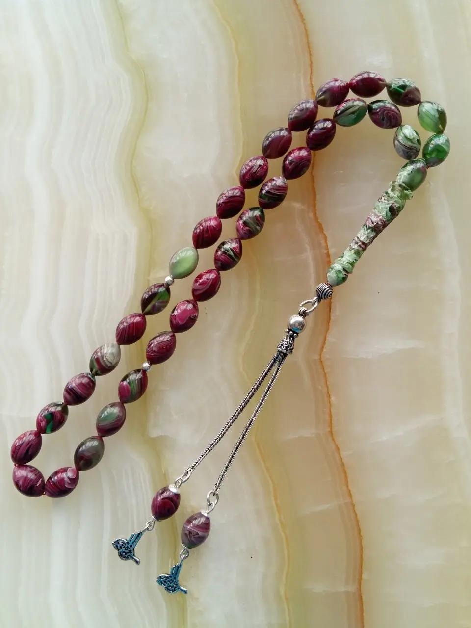 Islam Tasbih Muslim Rosary Beads 33 Prayer Rosary Amber Taspih Prayer beads Middle East Beads Bracelets Tassel Pendant No 9