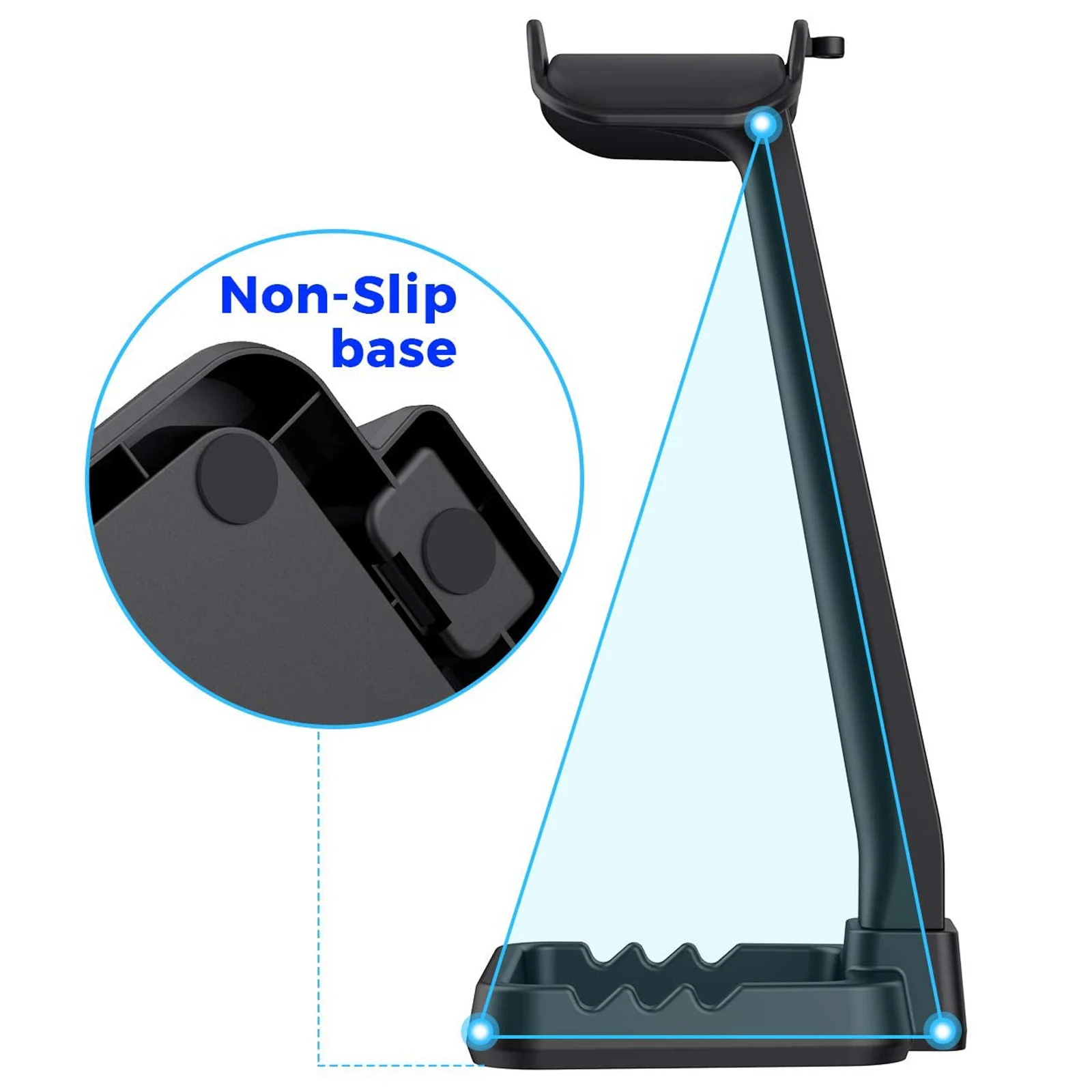 Универсальная подставка для наушников встроенный органайзер с зажимом кабеля и