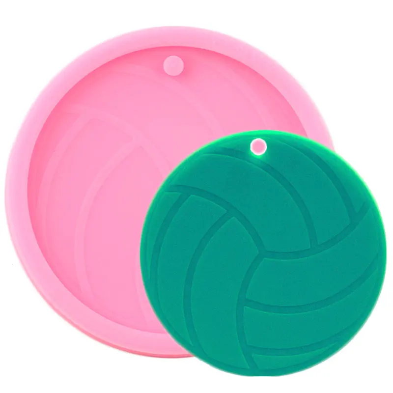 

Shiny Volleyball Silicone Molds DIY Resin Epoxy Keychains Mould for Jewelry Key Ring Pendant Decoration