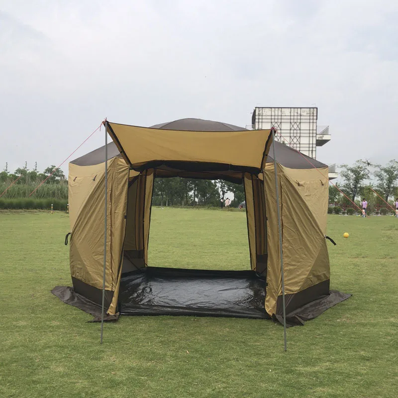 Шестиугольная палатка-шатер два входа размер 360*360см высота 235см. Компактный и