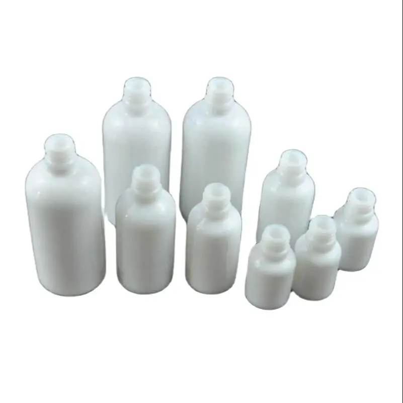 50ml white empty glass bottle lotion emulsion essence oil liquid serum complex recovery skin care cosmetic  packing