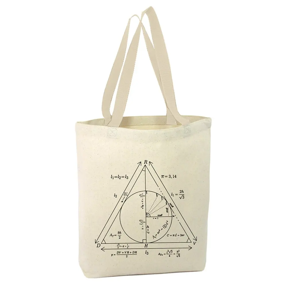 Angemiel сумка Гарри Портер Математика символ шоппинг пляжная тоут|Хозяйственные