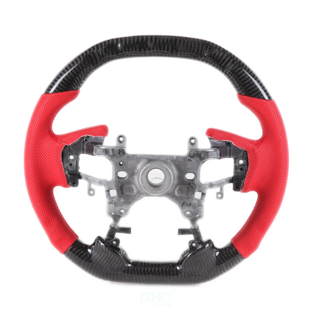 

CF 100% Real Carbon Fiber Steering Wheel for Honda Elysion Pilot,Passport Accord