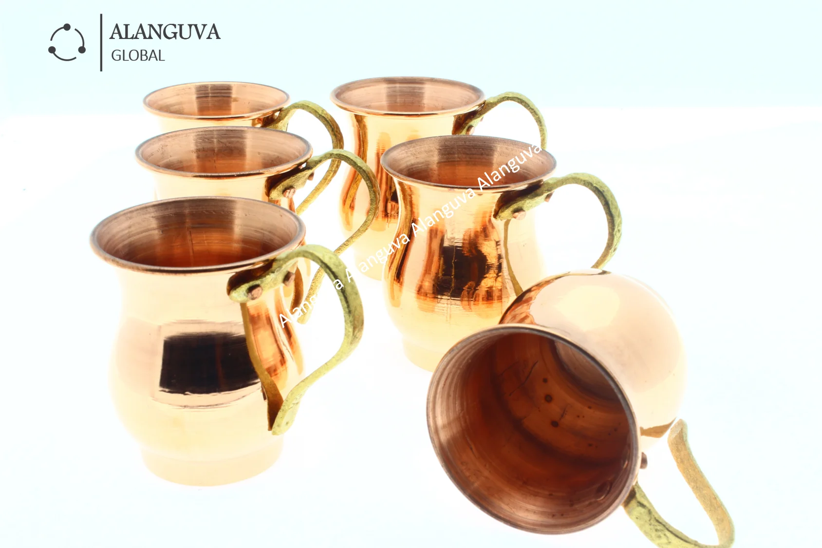Толстые медные маленькие кружки набор Бесплатная доставка | Дом и сад