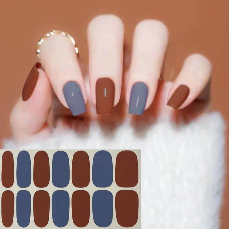 

1Sheet Nail Stickers Simple Manicure Sticker Designer Decoration Nail art Nail Art Decoration Art Watermarks SelfAdhesive Decal