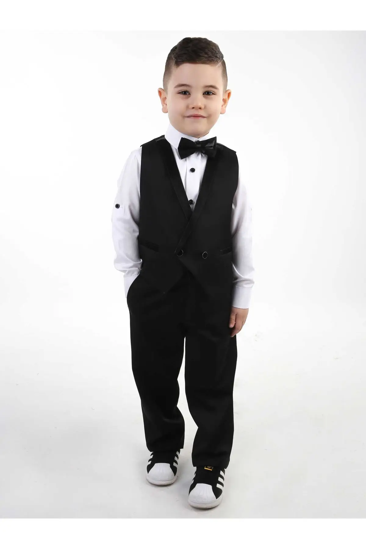 Комплекты одежды для мальчиков джентльменский галстук бабочка + рубашка брюки