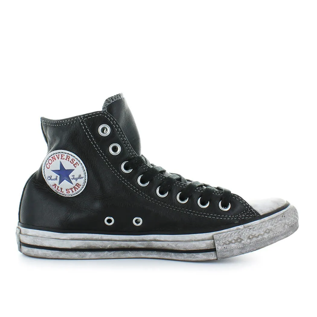 Converse All Star черный кожаный Для мужчин тапки |