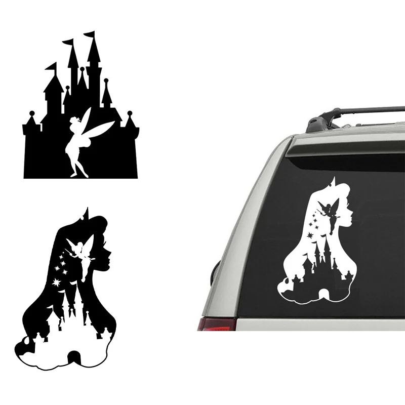 Disney Princess and Castle Vinyl Sticker Girls Baby Room Doo