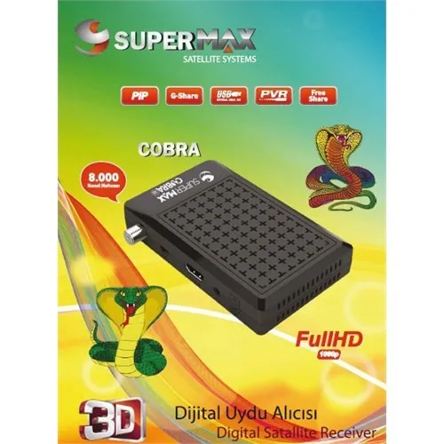 Спутниковый приемник SuperMax MiniHD Cobra | Электроника