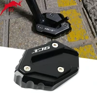cnc kickstand foot side stand extension pad support plate for yamaha xj6 xj6f xj6n diversion 2009 2015 motorcycle accessories