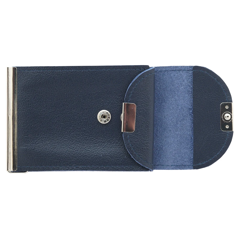 Зажим для купюр SLOTH Z-121 кошелек натуральная кожа синий черный коричневый