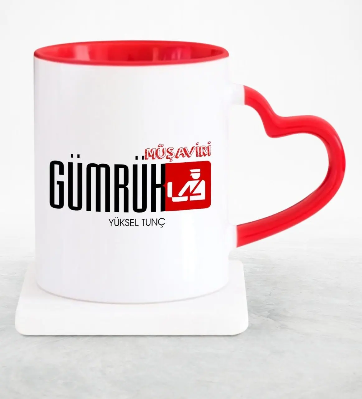 

Personalized Professional Customs Advisers Red Heart Mug Cup