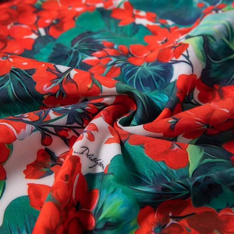 2020 Весенняя летняя модная дизайнерская элегантная женская юбка с цветочным