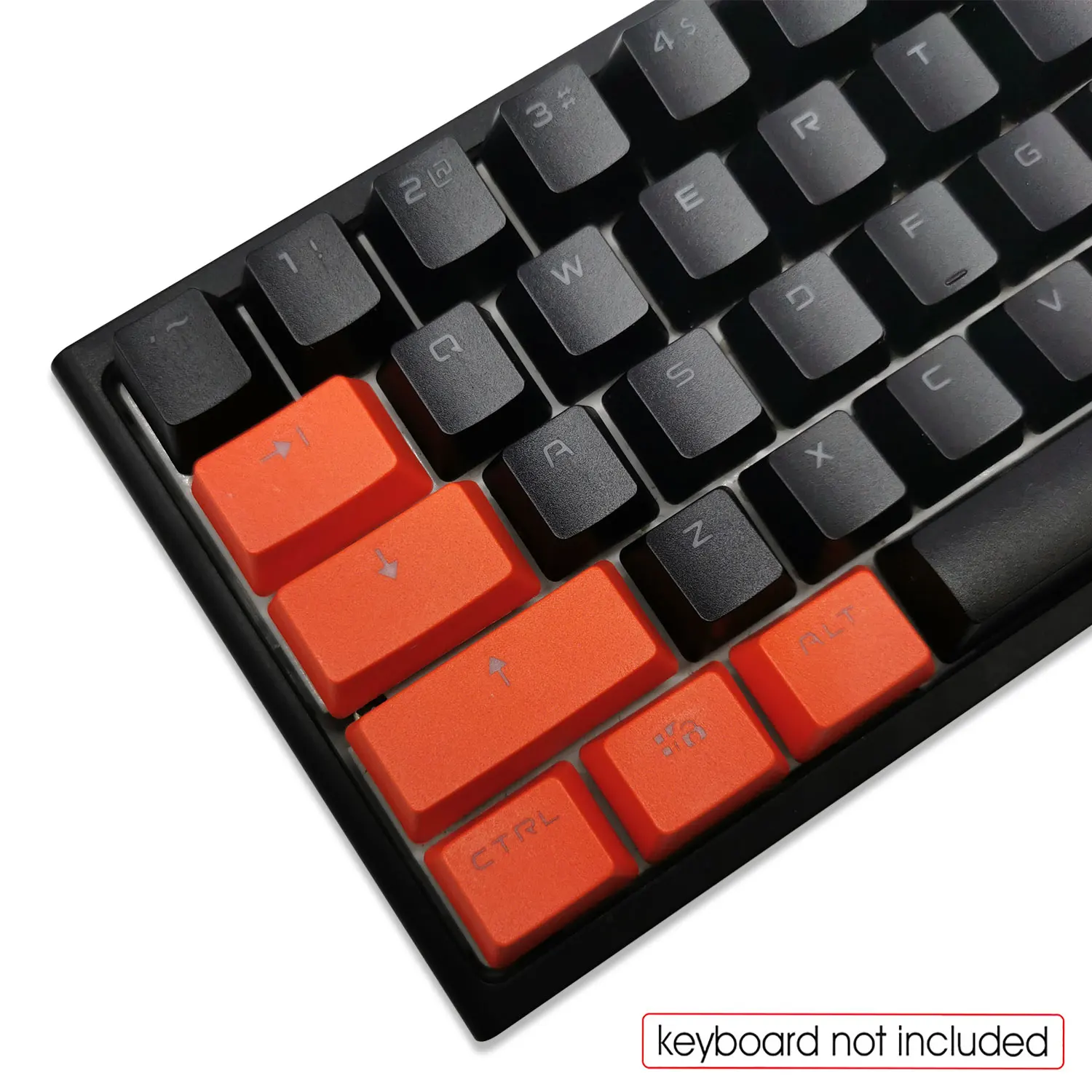 

104 Key Keycaps OEM Profile Double Shot Backlight PBT Keycap with Puller compatible with Cherry MX Mechanical Keyboard Black&Red