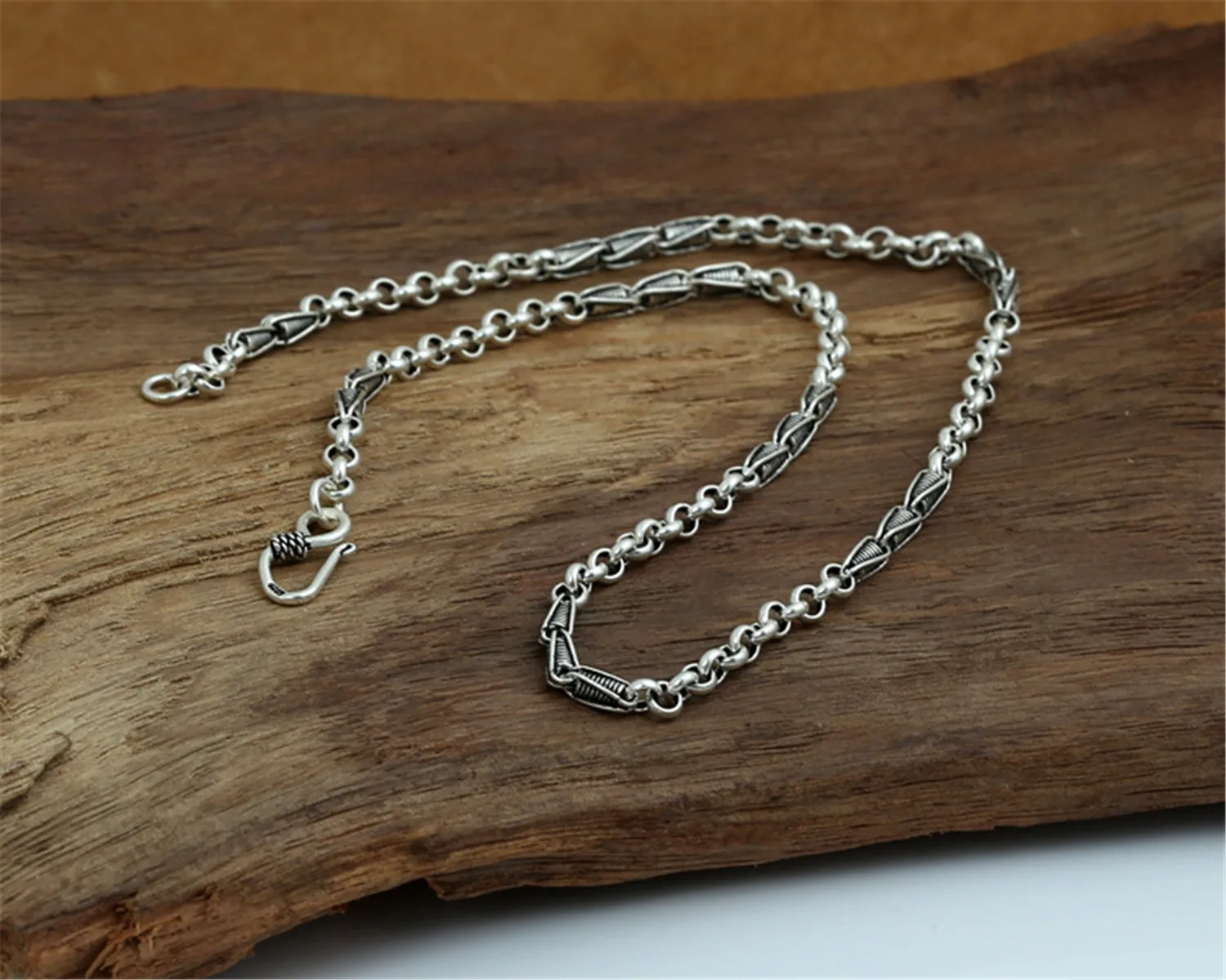 Ожерелье-цепочка Rolo Bail из стерлингового серебра 925 пробы цепочка Belcher 4 мм 18-32