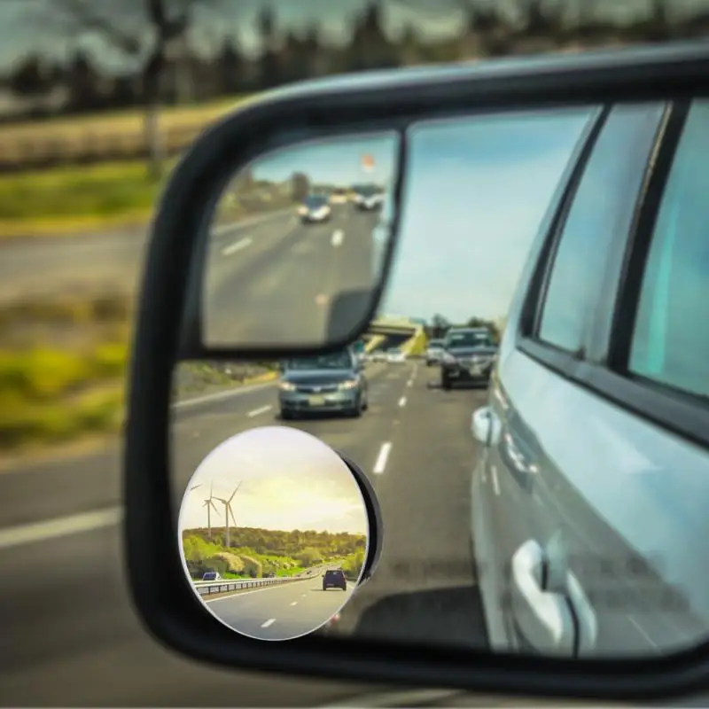 

Blind Spot Mirror Rearview for Universal Cars 360°Rotatable Waterproof Convex Rear View Blind Spot Mirror Mirror Wing 2 Pack