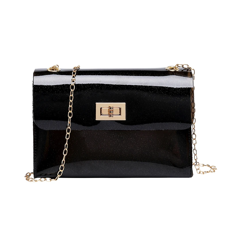 Новинка 2020 женская сумка через плечо из ПВХ прозрачная тоут с цепочкой сумочка