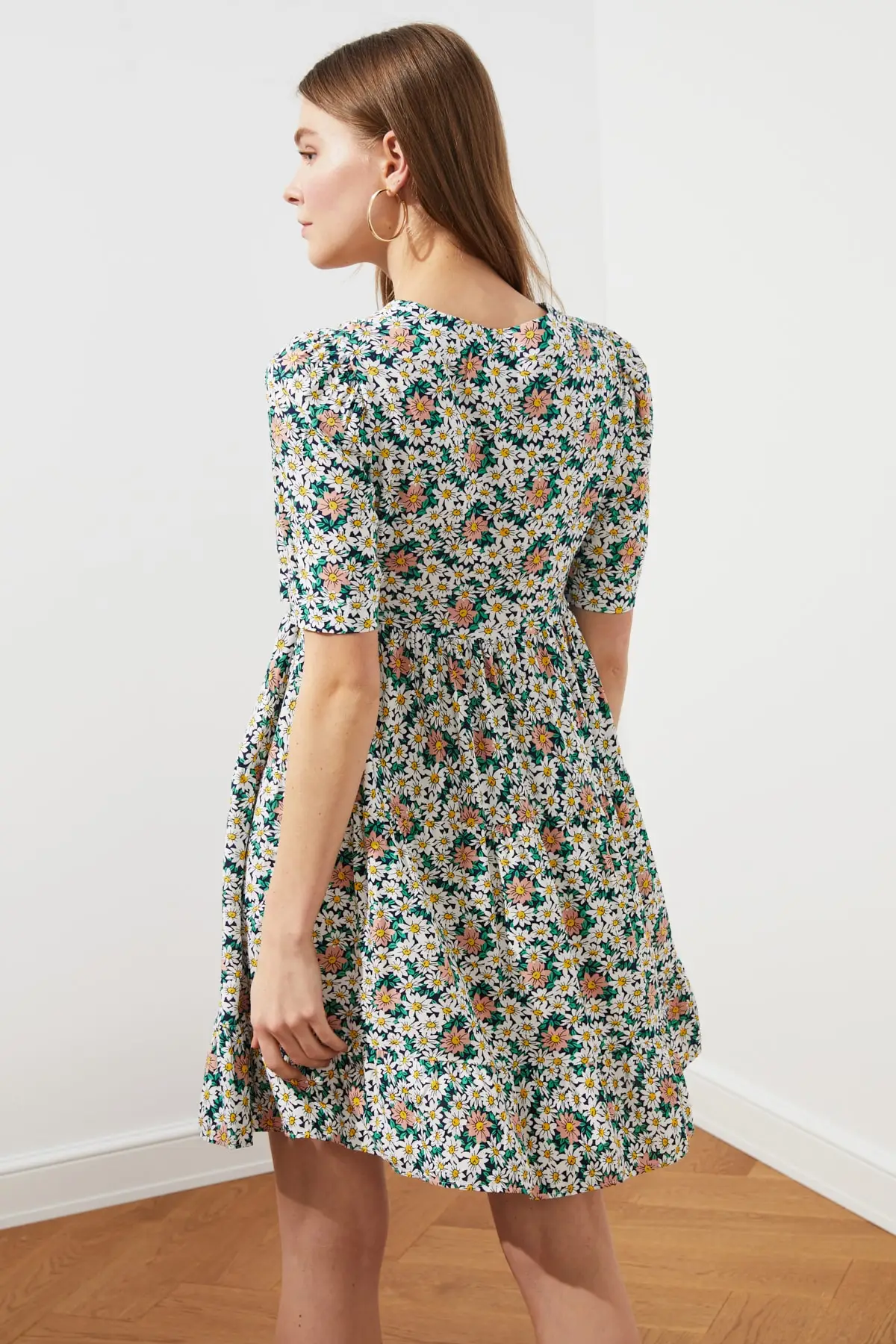 

Multicolored Floral Dress