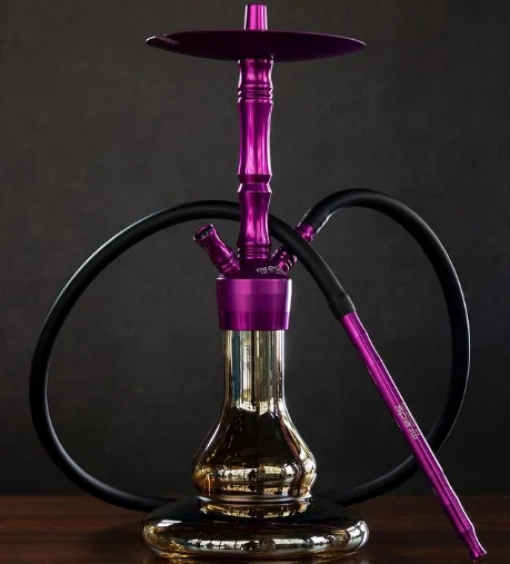 

MR EDS Model E20 (2 outlets) RAINBOW SERIES Professional Hookah Set, Stainless Steel Shisha Pipe, Chicha Quality Glass