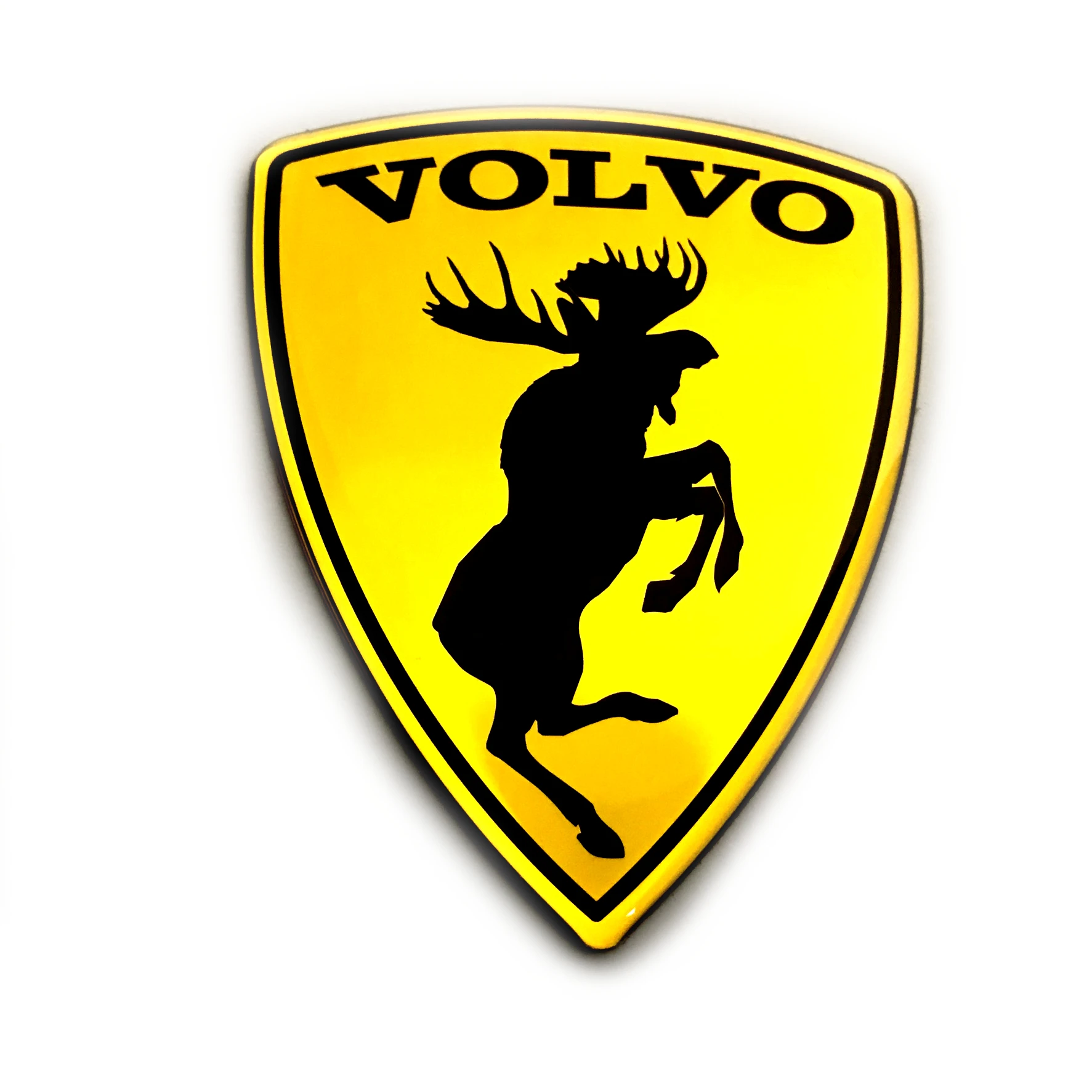 Alstickers MOOSE! ELK! Алюминиево-полиуретановая Автомобильная наклейка для Volvo 58х48 мм |