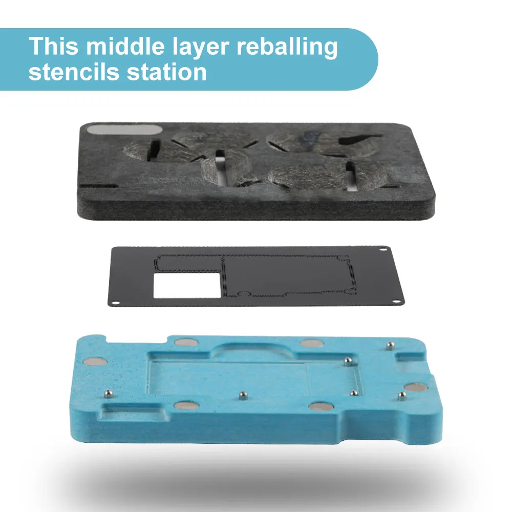 Средний слой QIANLI трафаретная станция для ремонта материнской платы iPhone 11 Pro (5 8) Max