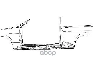 Threshold Body Lion Renault: Clio 90-98 2дв VAN WEZEL art. 433 | Бытовая техника