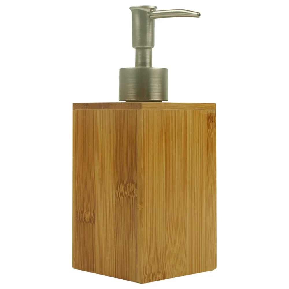 Soap Dispenser Lotion Shampoo Dispenser Bottle Holder Bathroom Kitchen Bamboo Liquid Hand Soap Dispenser Pump 500mL