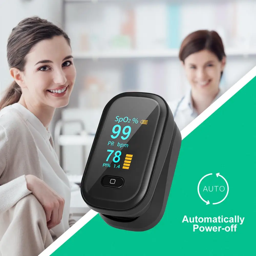 

Digital Finger Oximeter OLED Portable Pulse SpO2 PI Pulse Oxymeter Blood Oxygen Oximetro De Dedo Saturation Heart Rate Monitor
