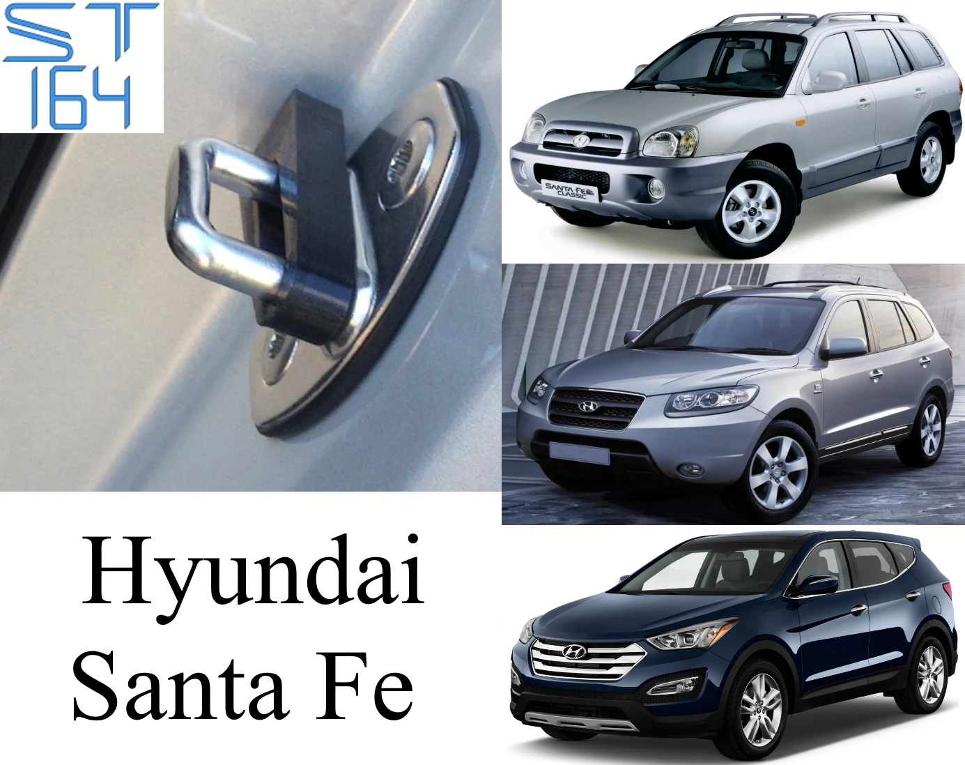 Демпферы замков дверей Hyundai Santa Fe |