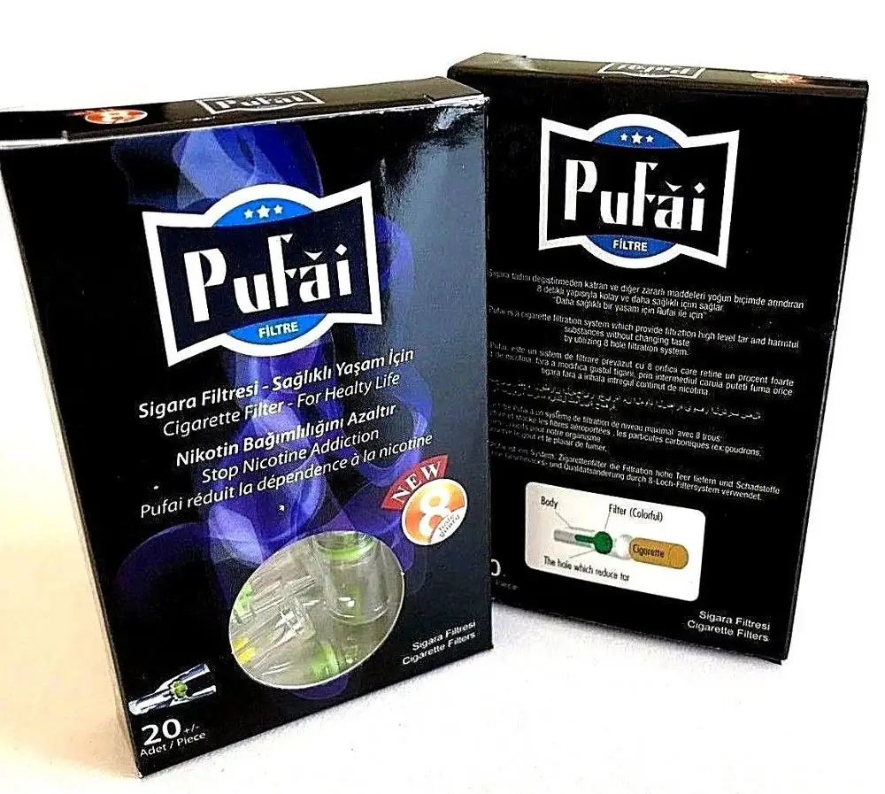 Pufai одноразовые фильтры для сигарет защитный блок совместимый с 8 мм стандартный
