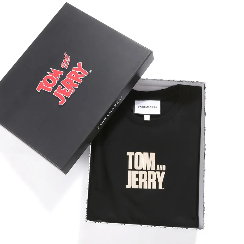 

TARRAMARRA 2021 Summer Casual T-shirt TOM&JERRY Cartoon Printed Women Clothing t shirts 100% Cotton Fashion Tops