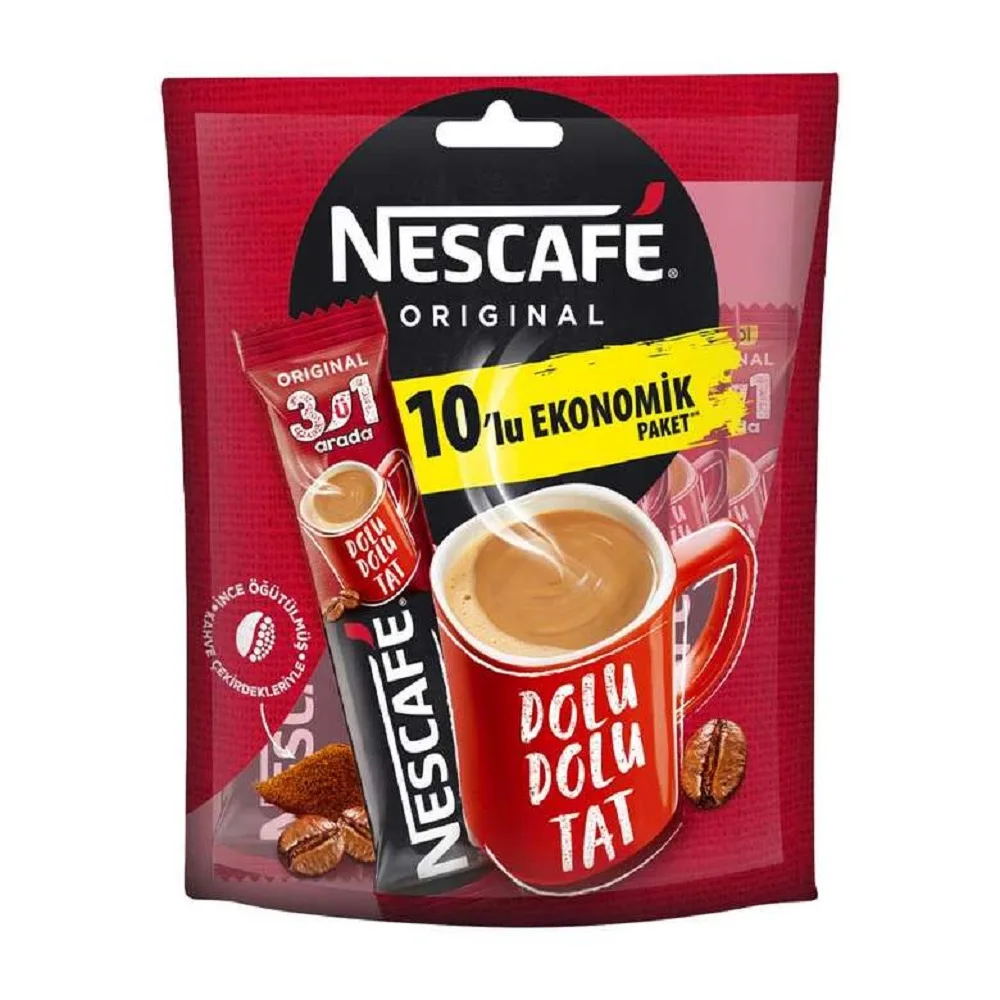 Nescafe 3in1 İnstant Кофе пакеты кувшин для сливок и сахара Mıx 17 5 г каждая посылка 10