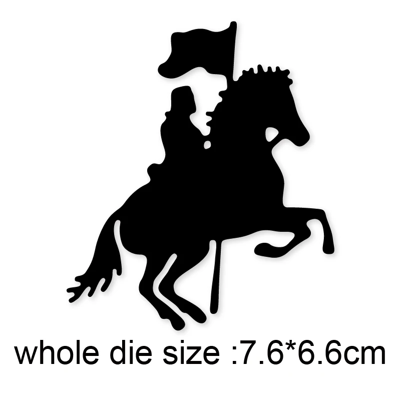 2020 металлический Трафаретный вырубной штамп Дачная жизнь две лошади сшитые DIY