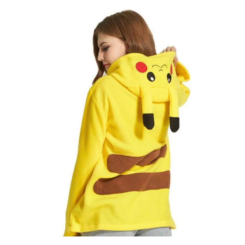 Толстовка Пикачу кофта свитшот свитер стич кигуруми костюм желтый |