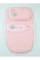 pink baby girl swaddle queen model pillow bottom open infants stroller use cotton models