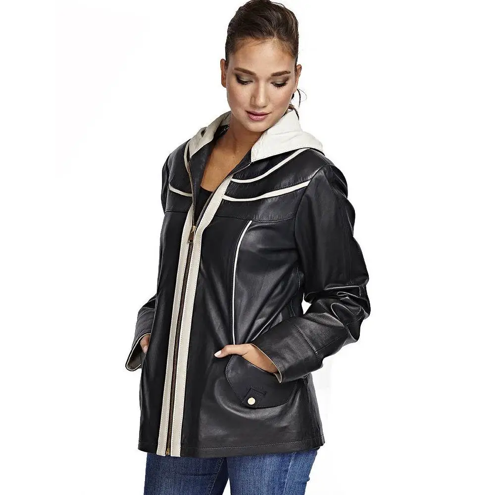 Women leather coat Genuine Leather Women 's Jacket Coats Real Original Lambskin Autumn Winter  Slim Коричневое кожаное пальто