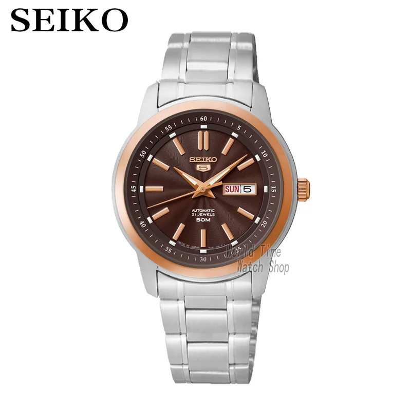 Seiko часы мужские 5 автоматические часы набор Топ люксовый бренд водонепроницаемые спортивные мужские часы водонепроницаемые часы Relogio masculino - Цвет: SNKM90J1-A