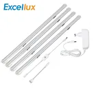 Светодиодная панель из алюминиевого профиля, 24 В, 2 шт., 4 шт., 50 см, с датчиком iTouch, ультратонкая, для установки под шкафом