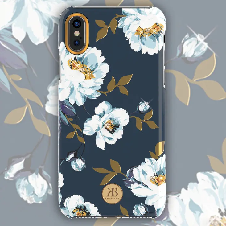 Чехол Kingxbar Blossom для iPhone X/Xs Gardenia | Мобильные телефоны и аксессуары