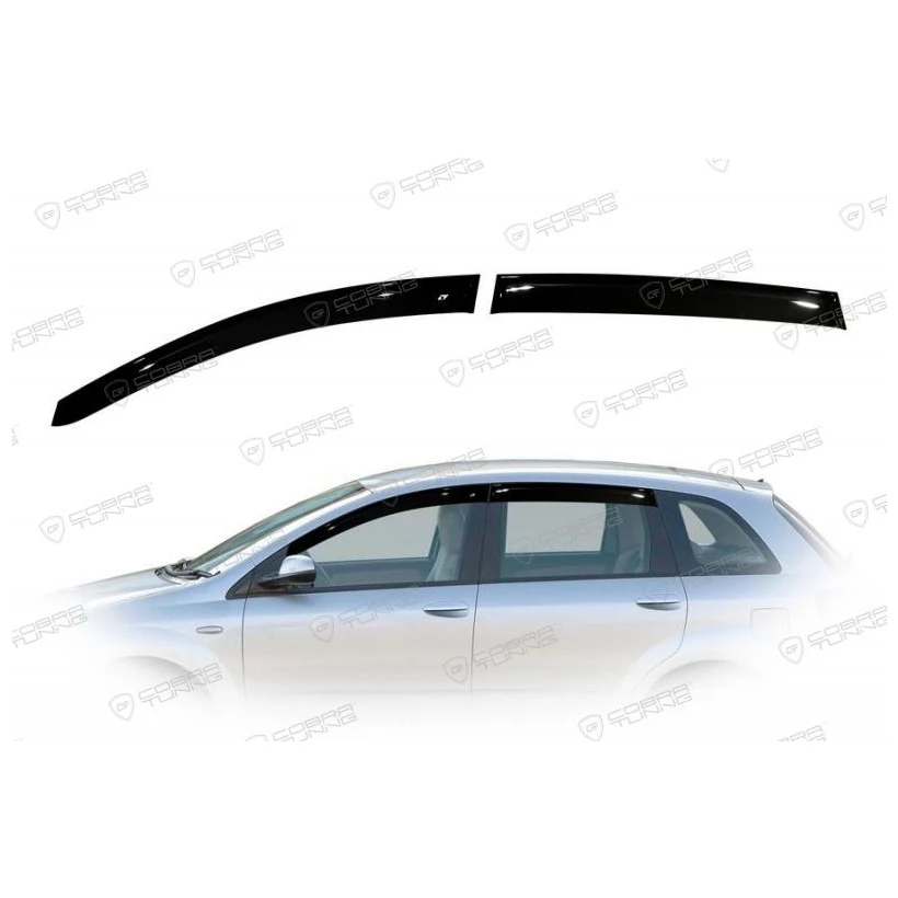 Дефлекторы окон Cobra Tuning F21905 на авто Fiat Croma (194) Hb 5d 2005-2011 4 шт./комп. ветровики от дождя