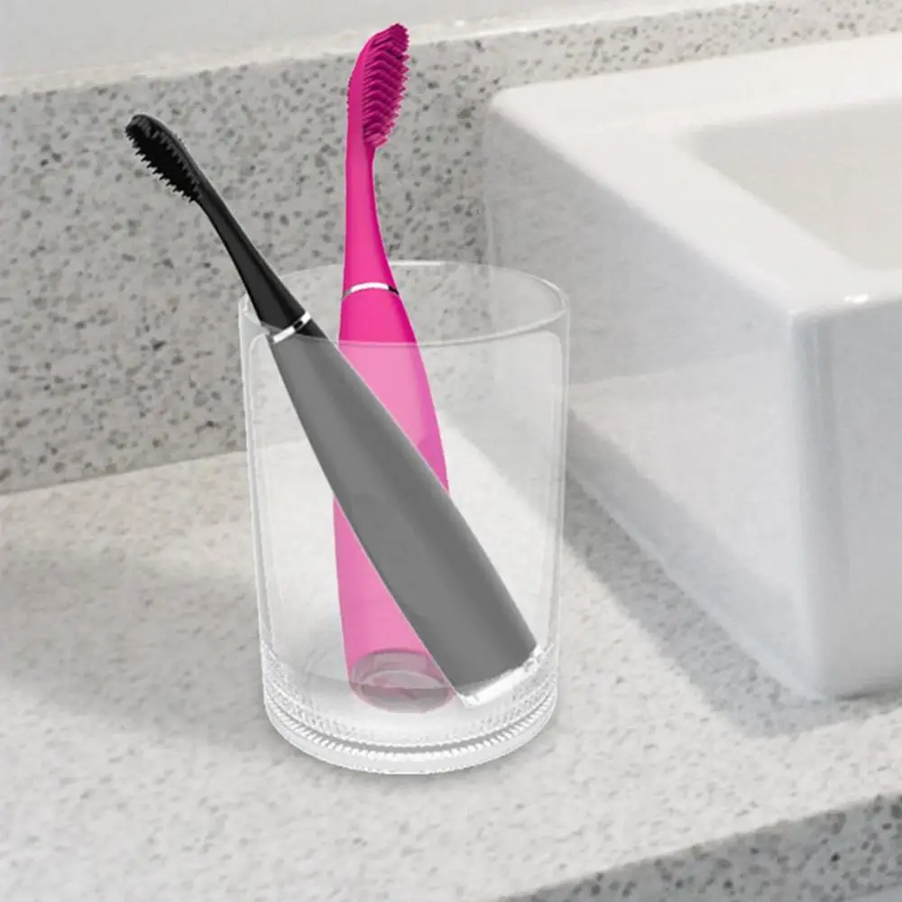 

Ultrasonic Sonic Silicone Electric Toothbrush Waterproof USB Charging Dental Oral Hygiene Teeth Brush