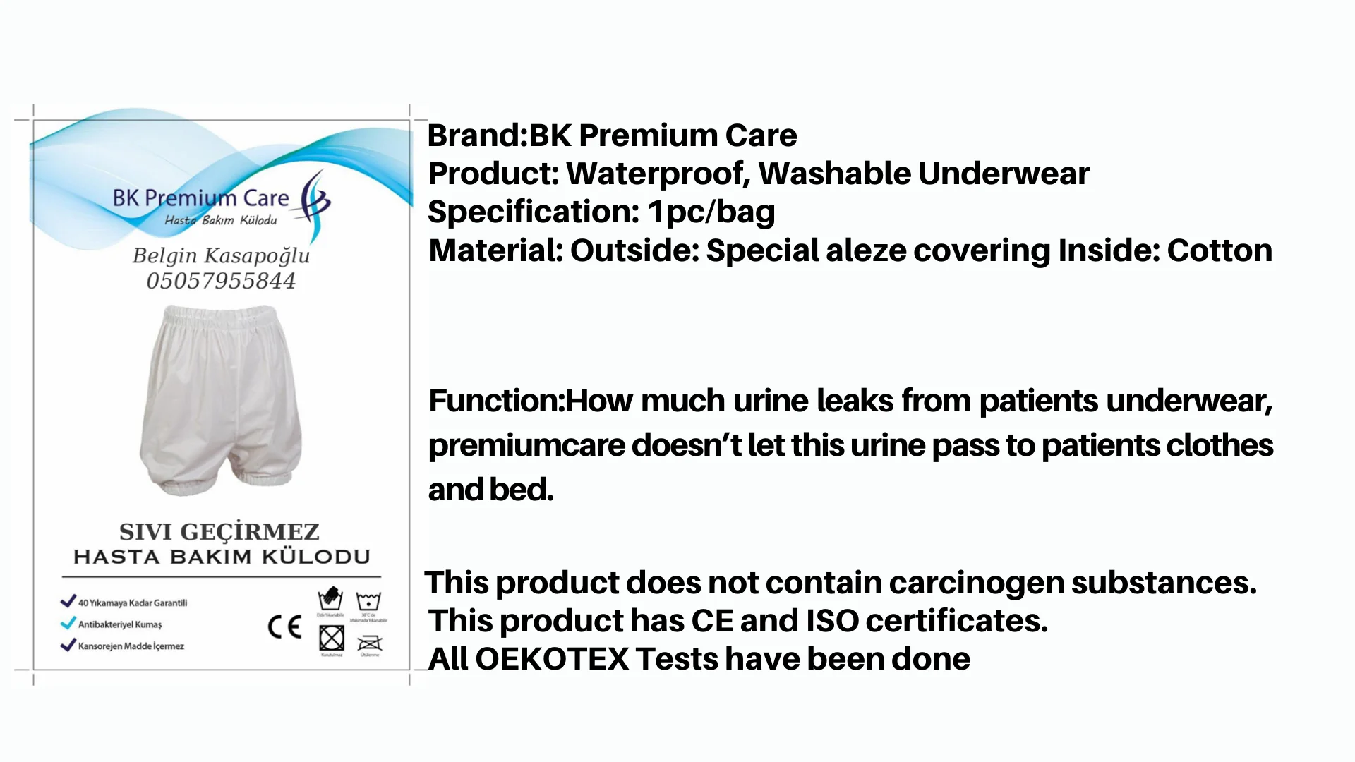 Трусы для взрослых BKPremiumCare, жидкие, водонепроницаемые, моющиеся, бесплатная доставка от AliExpress WW