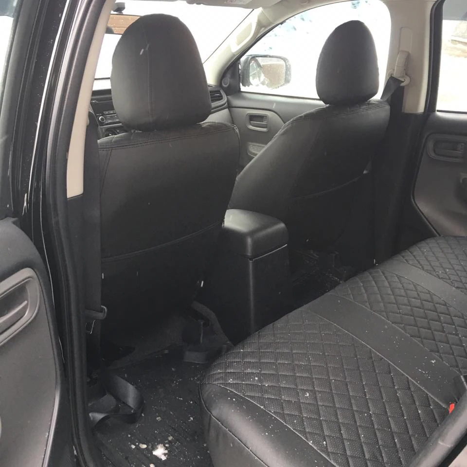Mitsubishi L200 IV (Рестайлинг) с 2013-2015 гв. модельные чехлы на сиденья из экокожи [Модель