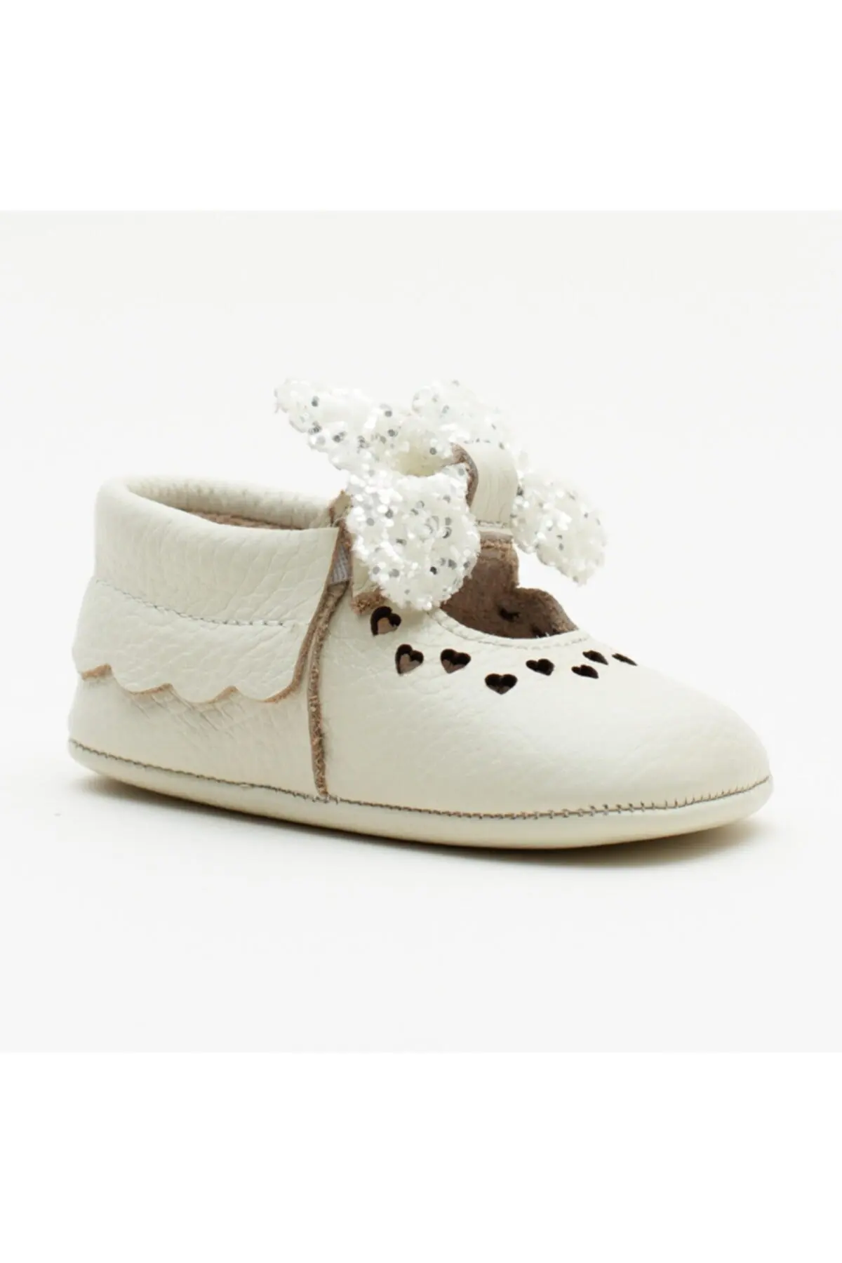 MyWondry натуральная кожа кремовый галстук-бабочка четыре сезона детские мокасины