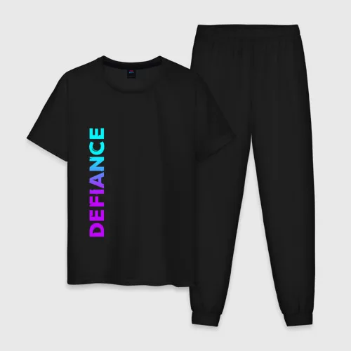 Мужская пижама хлопок Defiance Neon Logo (Z) | одежда