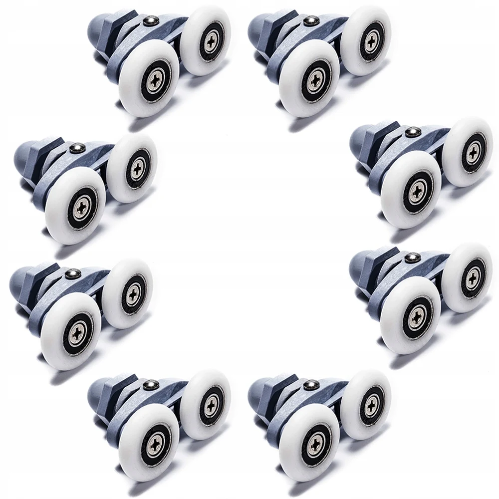 25 мм Комплект 8 шт. Ролики для душевых дверей кабин|Дверные ролики| |